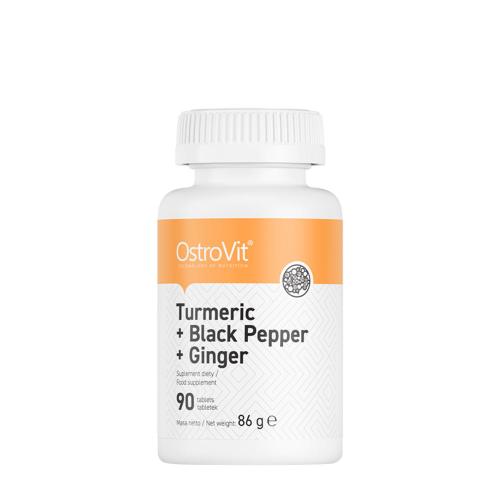 OstroVit Turmeric + Black Pepper + Ginger (90 Comprimé)