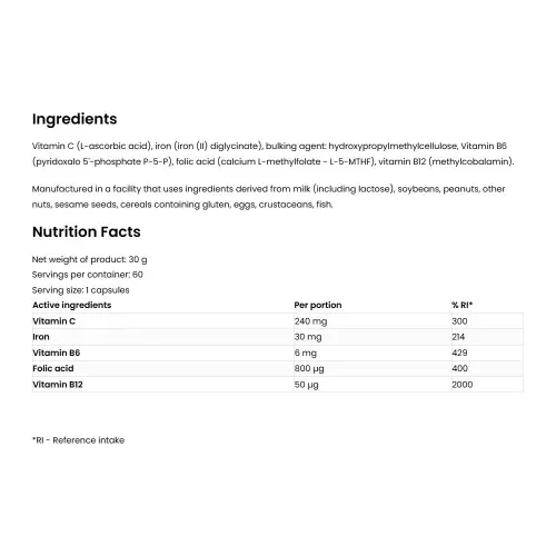 OstroVit Pharma Ferr Aid  (60 Capsule)