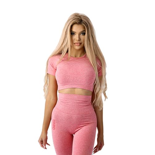 OstroVit Seamless Short-Sleeve Crop Top (S, Rose)