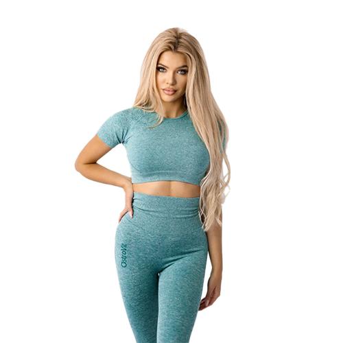 OstroVit Seamless Short-Sleeve Crop Top (S, Vert)