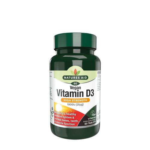 Natures Aid Vitamin D3 1000 IU (Vegan) (60 Comprimé)