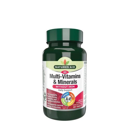 Natures Aid Multi-Vitamins & Minerals (without Iron) (60 Comprimé)