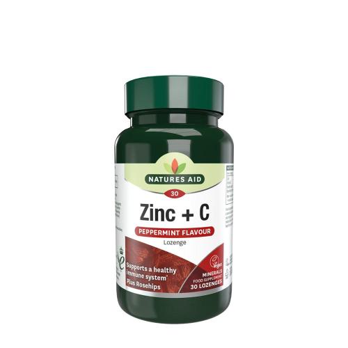 Natures Aid Zinc + C Lozenge - Peppermint Flavour (30 Comprimé à sucer)