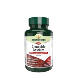   Natures Aid Chewable Calcium 400 mg + Vitamin D (60 Comprimé)