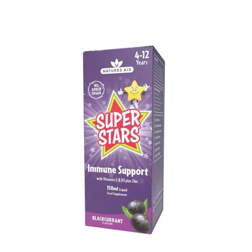 Natures Aid Super Stars Immune Support - Blackcurrant Flavour (150 ml)