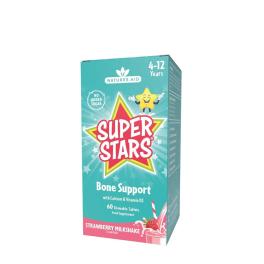   Natures Aid Super Stars Bone Support - Strawberry Milkshake Flavor (60 Comprimé à mâcher)