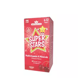   Natures Aid Super Stars Multivitamin (60 Comprimé à mâcher, Cerise)