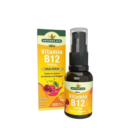 Natures Aid Vitamin B12 Daily Oral Spray (30 ml, Cerise)