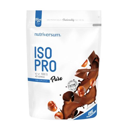 Nutriversum ISO PRO - PURE  (1000 g, Chocolat & Noisette)