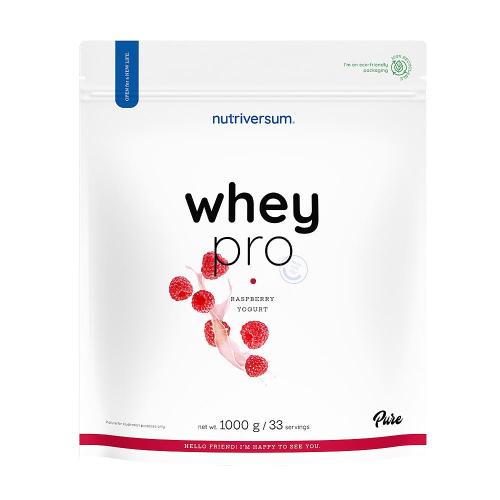 Nutriversum Whey PRO - PURE (1000 g, Yaourt à la Framboise)