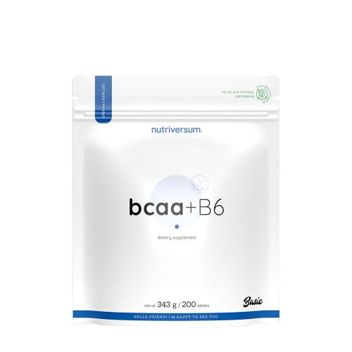 Nutriversum BCAA + B6 - BASIC (200 Comprimé, Sans Arôme)