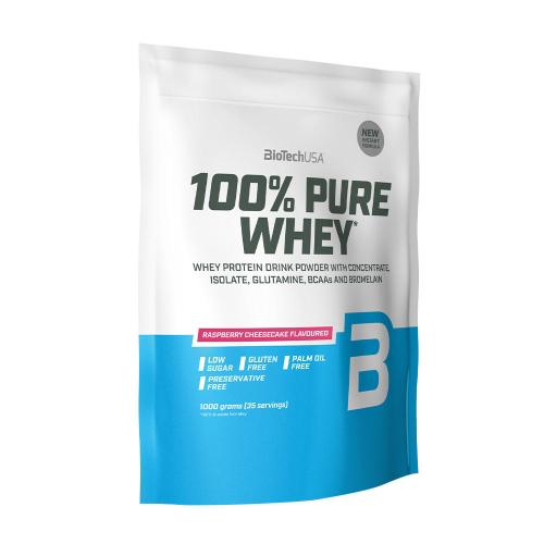 BioTechUSA 100% Pure Whey (1000 g, Cheesecake à la framboise)