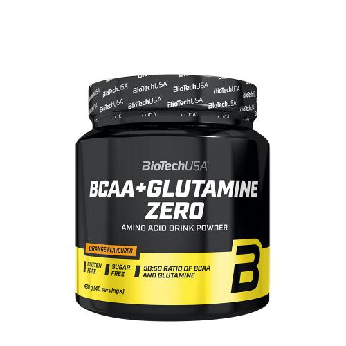 BioTechUSA BCAA+Glutamine Zero  (480 g, Orange)