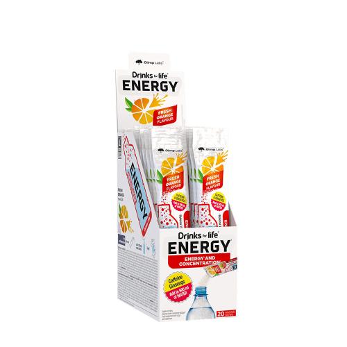 Olimp Labs Drinks for life ENERGY (20 Sachets, Orange Fraîche)