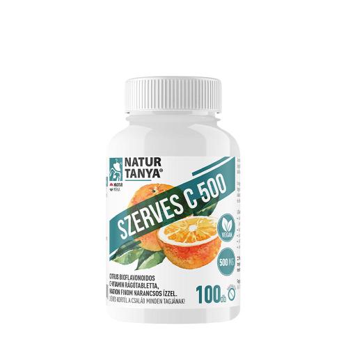 Natur Tanya Organic C 500 (100 Comprimé à mâcher, Orange)