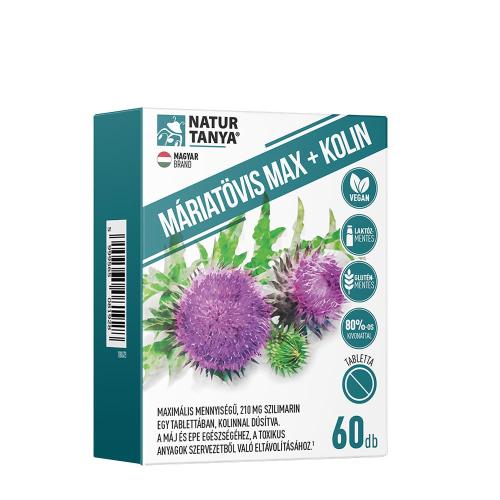 Natur Tanya Milk Thistle Max + Kolin (60 Comprimé)