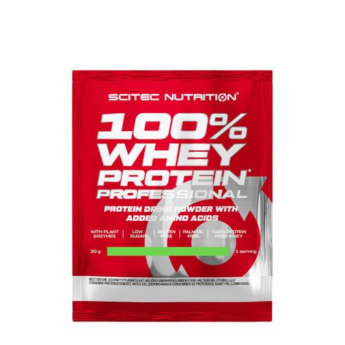 Scitec Nutrition 100% Whey Protein Professional (30 g, Gâteau au Fromage Citron)