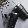 SmartShake Bohtal Double Insulated Travel Mug With Straw (600 ml, Noir)
