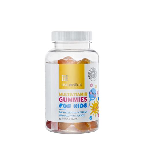 USA medical Multivitamin Gummies For kids (60 Gélatine en bonbon, Saveur de Fruits Naturels)