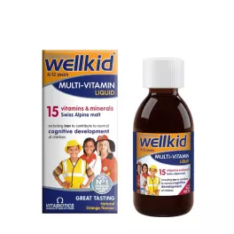 Vitabiotics Wellkid Multi-vitamin Liquid (150 ml, Orange)