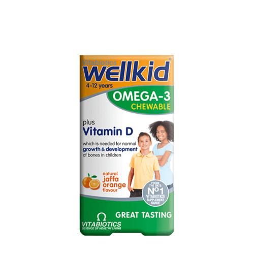 Vitabiotics Wellkid Omega-3 Chewable  (60 Capsule, Orange)