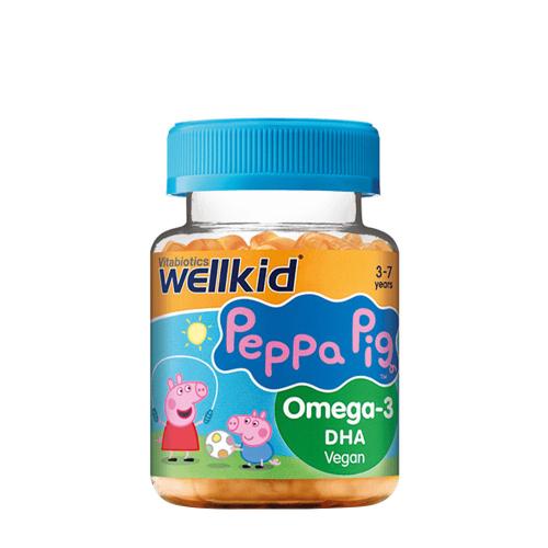 Vitabiotics Wellkid Peppa Pig Omega-3 DHA (30 Gélatine en bonbon, Orange)