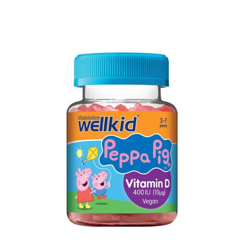 Vitabiotics Wellkid Peppa Pig Vitamin D 400 IU  (30 Gélatine en bonbon, Fraise)