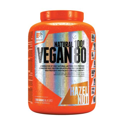 Extrifit Vegan 80 (2000 g, Noisette)