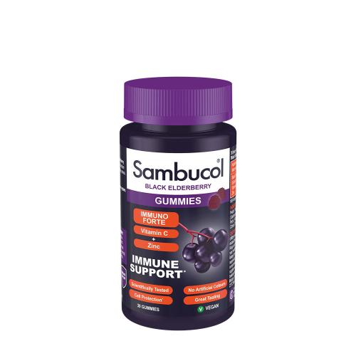 Sambucol Immuno Forte Gummies (30 Gélatine en bonbon, Sureau noir)