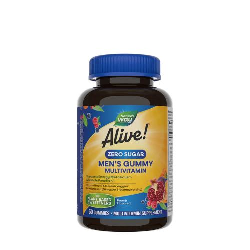 Nature's Way Alive!® Zero Sugar Men's Gummy Multivitamin (50 Gélatine en bonbon)