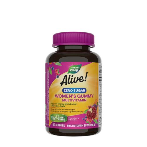 Nature's Way Alive!® Zero Sugar Women's Gummy Multivitamin (50 Gélatine en bonbon)