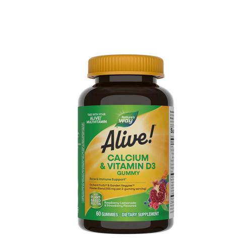 Nature's Way Alive!® Calcium + D3 Gummies (60 Gélatine en bonbon)