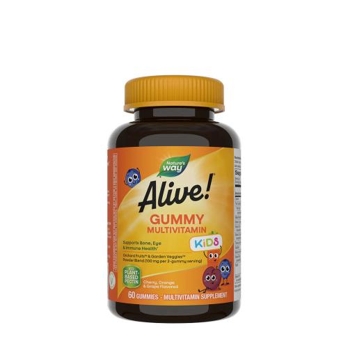 Nature's Way Alive!® Kids Multivitamin Gummy (60 Gélatine en bonbon, Cerise, orange et raisin)