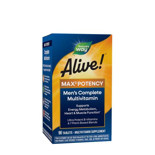 Nature's Way Alive!® Men’s Max3 Daily Multivitamin (90 Comprimé)