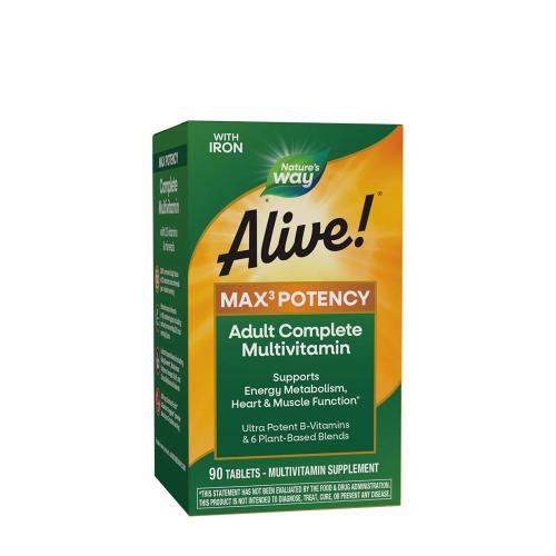 Nature's Way Alive!® Max3 Potency Multivitamin (90 Comprimé)