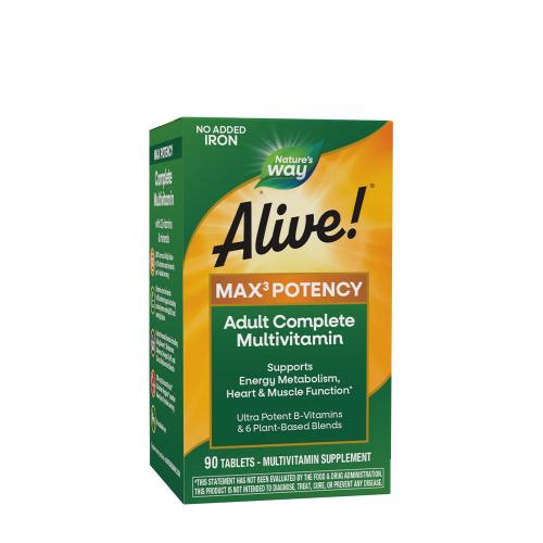 Nature's Way Alive!® Max3 Daily Multivitamin Without Iron (90 Comprimé)