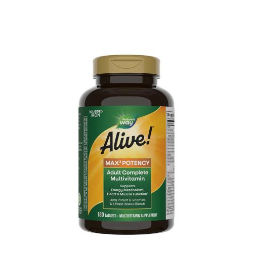 Nature's Way Alive!® Max3 Daily Multivitamin Without Iron (180 Comprimé)