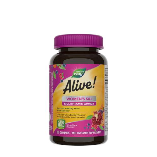 Nature's Way Alive!® Women's 50+ Gummy Multivitamin (60 Gélatine en bonbon, Mélange de Fruits des Bois)