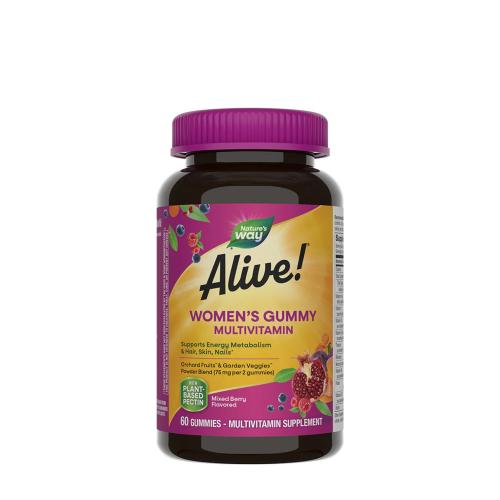 Nature's Way Alive!® Women’s Gummy Multivitamin (60 Gélatine en bonbon, Mélange de Fruits des Bois)