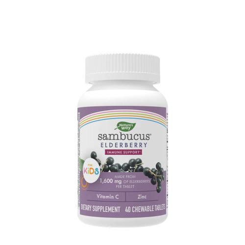 Nature's Way Sambucus Kids Immune Chewable (40 Comprimé à mâcher)