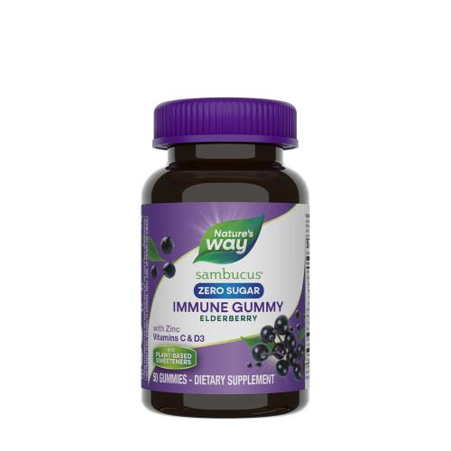 Nature's Way Sambucus Zero Sugar Immune Gummy (50 Gélatine en bonbon)