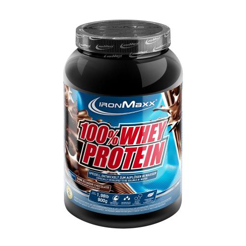 Ironmaxx 100% Whey Protein (900 g, Chocolat Noir)