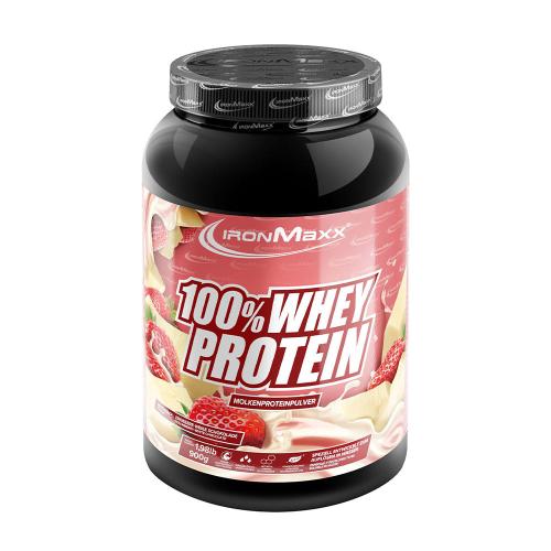 Ironmaxx 100% Whey Protein (900 g, Chocolat Blanc Fraise)