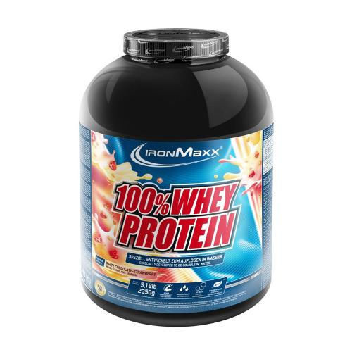 Ironmaxx 100% Whey Protein (2350 g, Chocolat Blanc Fraise)