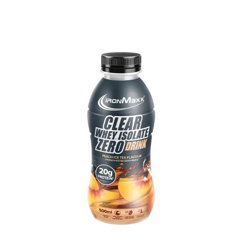 Ironmaxx Clear Whey Isolate Zero Drink (500 ml, Thé Glacé à la Pêche)