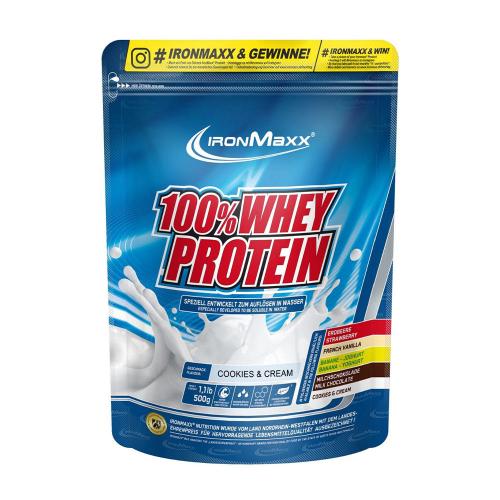 Ironmaxx 100% Whey Protein (500 g, Cookie & Crème Chocolat)