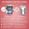 Ironmaxx 100% Whey Protein (500 g, Chocolat Blanc Fraise)