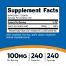 Nutricost Vitamin B3 Niacin 100 mg (240 Capsule)