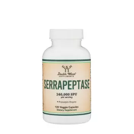 Double Wood Supplements Serrapeptase  (120 Capsule)
