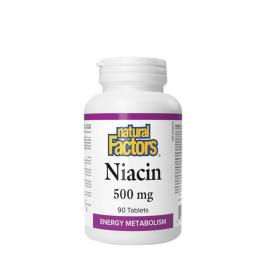 Natural Factors Niacin 500 mg  (90 Comprimé)
